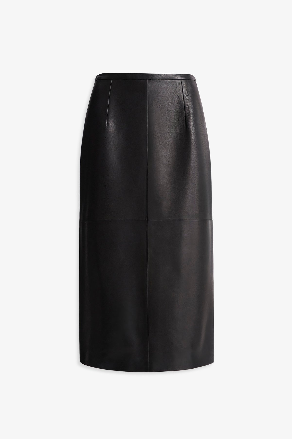 Nour Hammour Alana Relaxed Midi Skirt Noir Classique - Silhouette