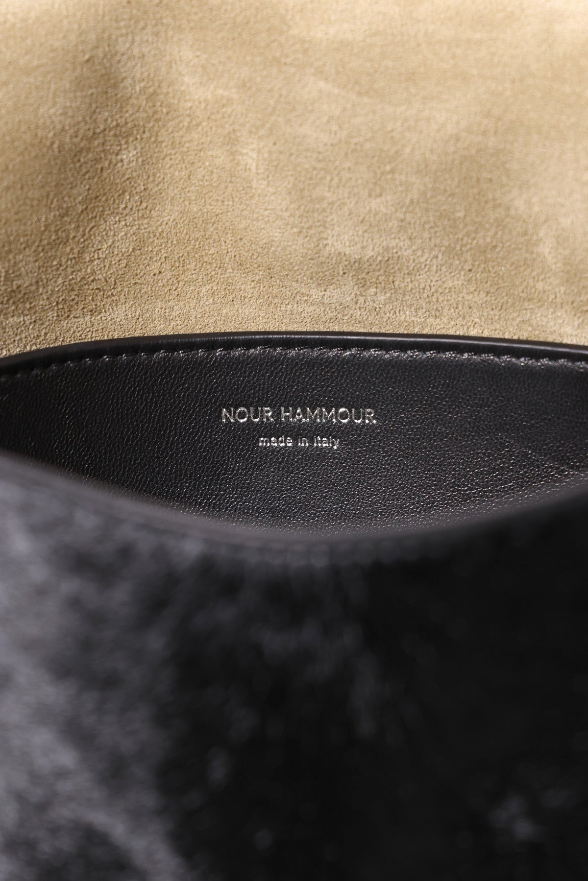 Nour Hammour Amal Everyday Bag Obsidian Black - Details
