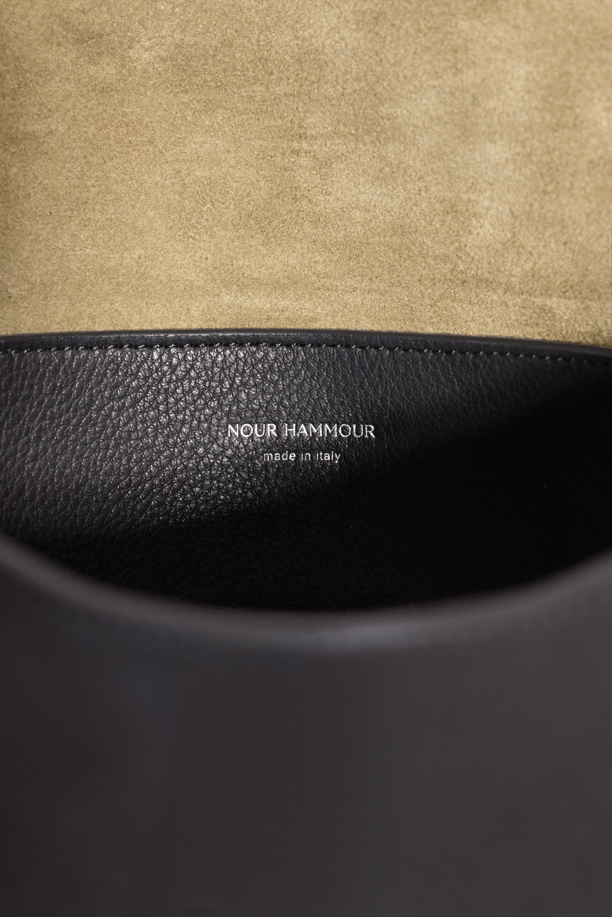 Nour Hammour Amal Everyday Bag Black Leather - Detail