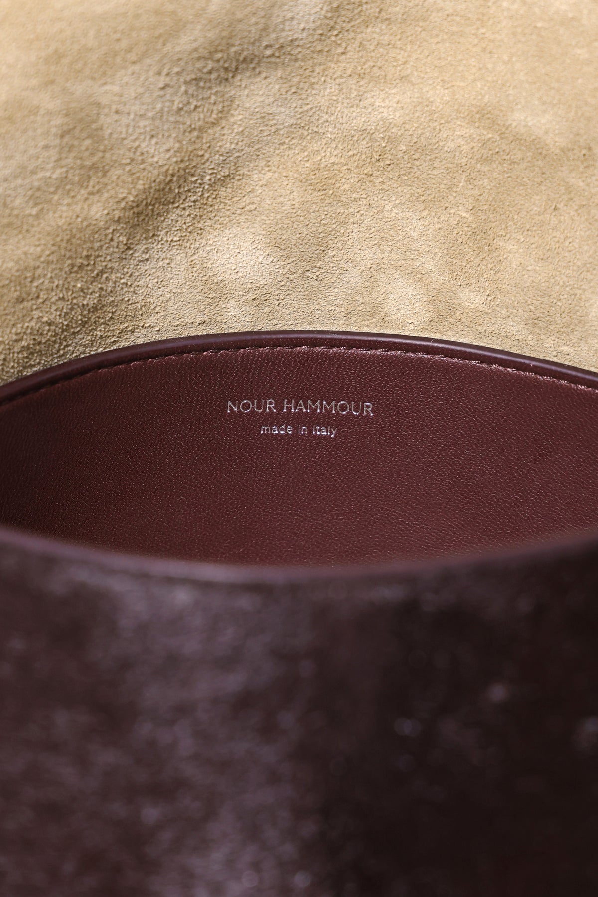 Nour Hammour Amal Everyday Bag Burgundy - Details