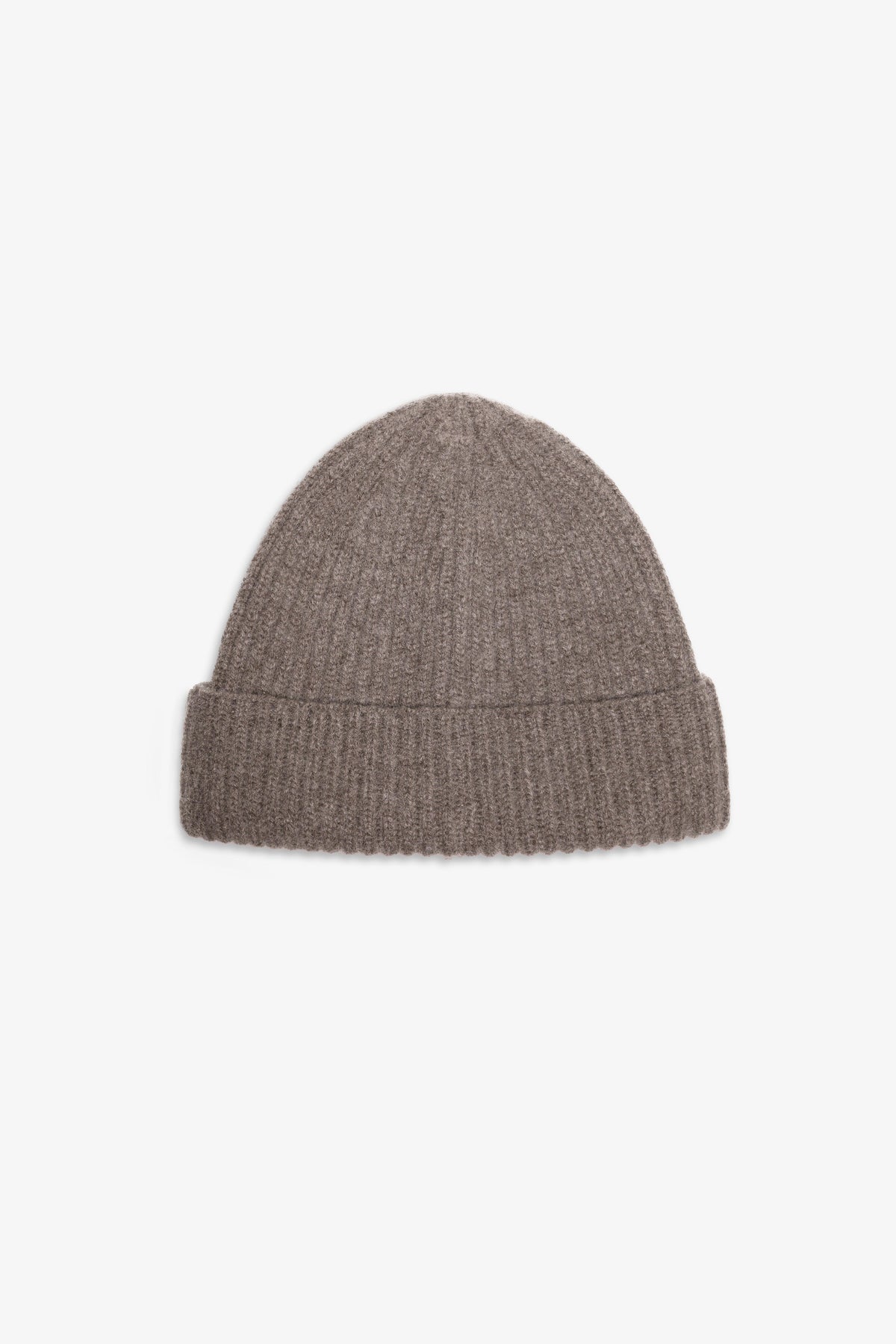 Nour Hammour Jace Ribbed Cashmere Beanie Mink - Silhouette
