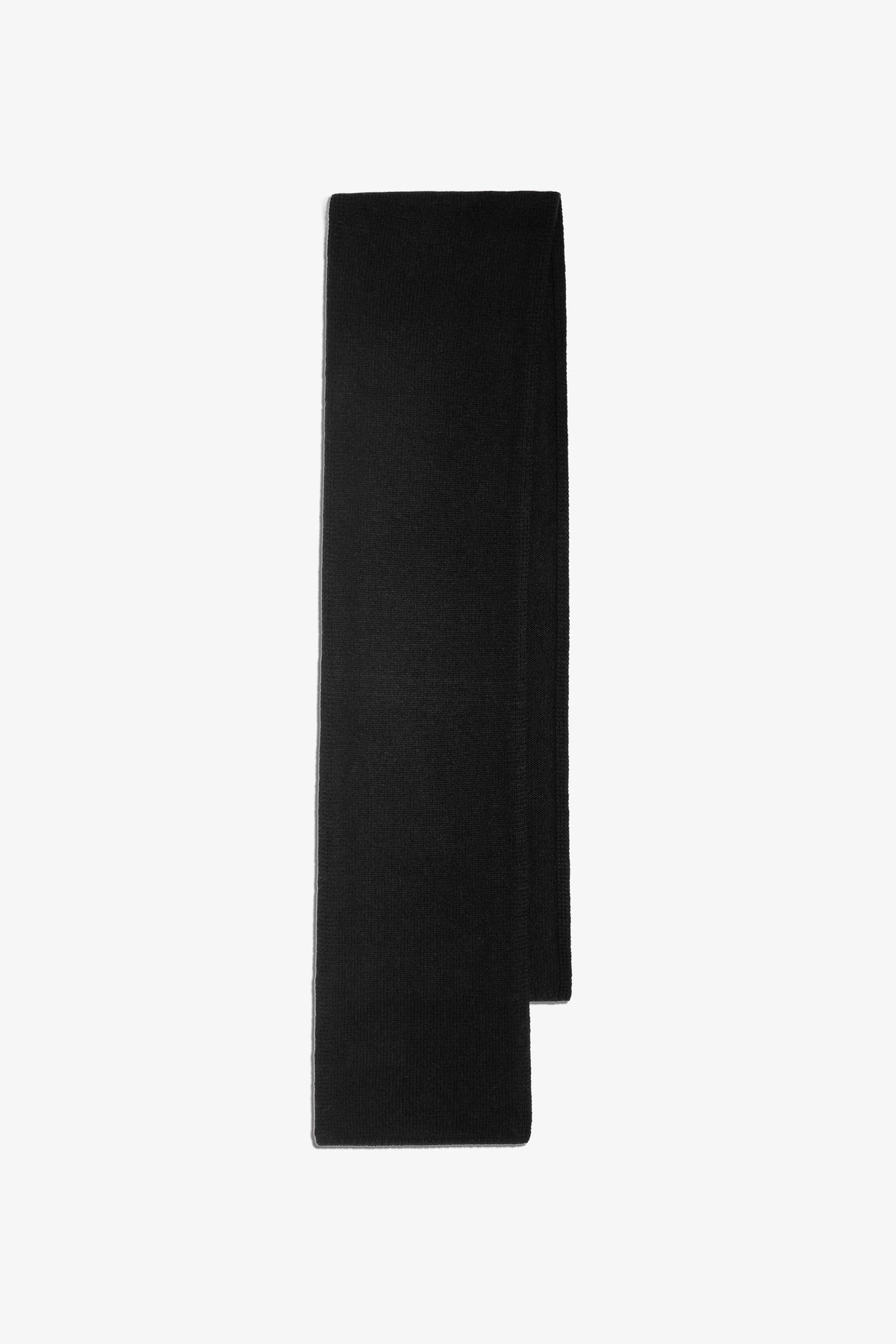 Nour Hammour Leni Cashmere Scarf Black - Silhouette