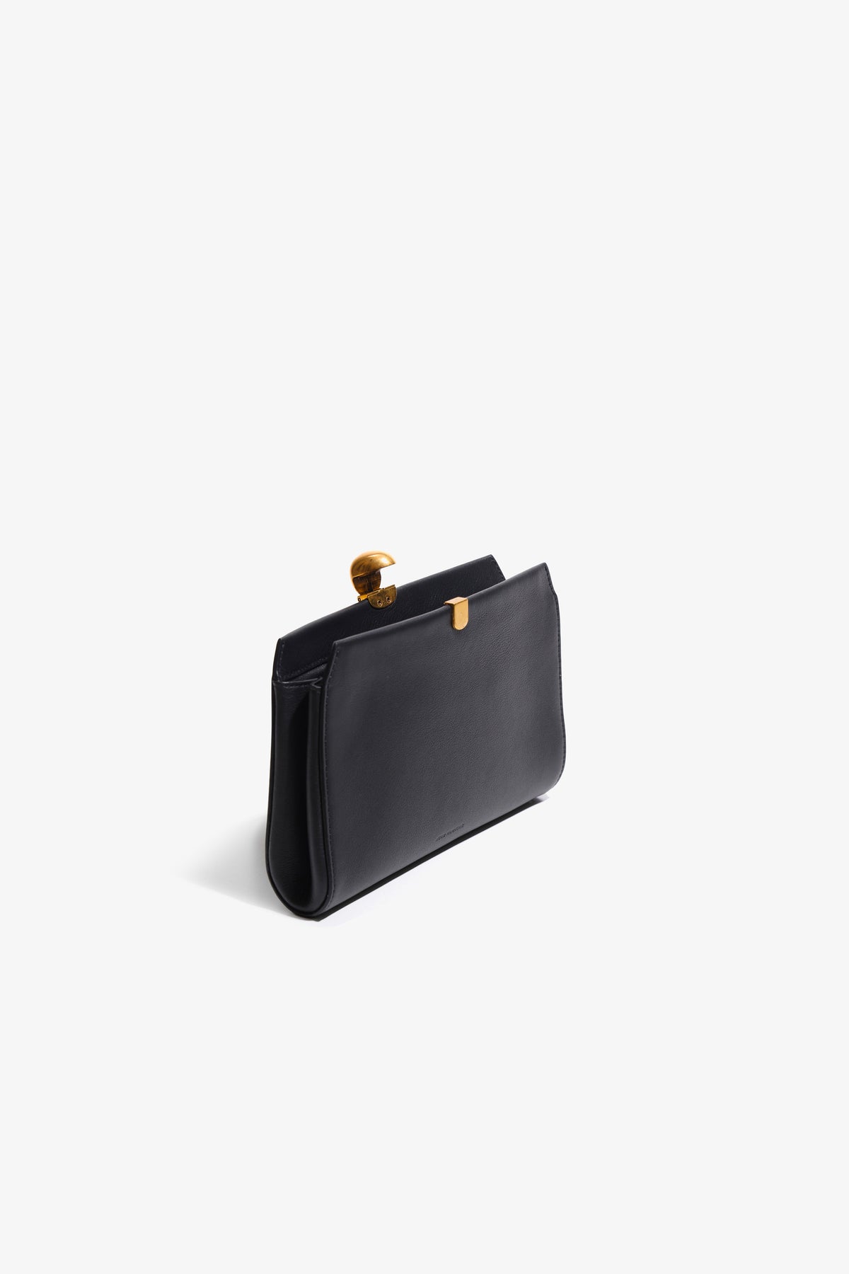 Nour Hammour Lou Jewelry Calfskin Clutch Black - Open