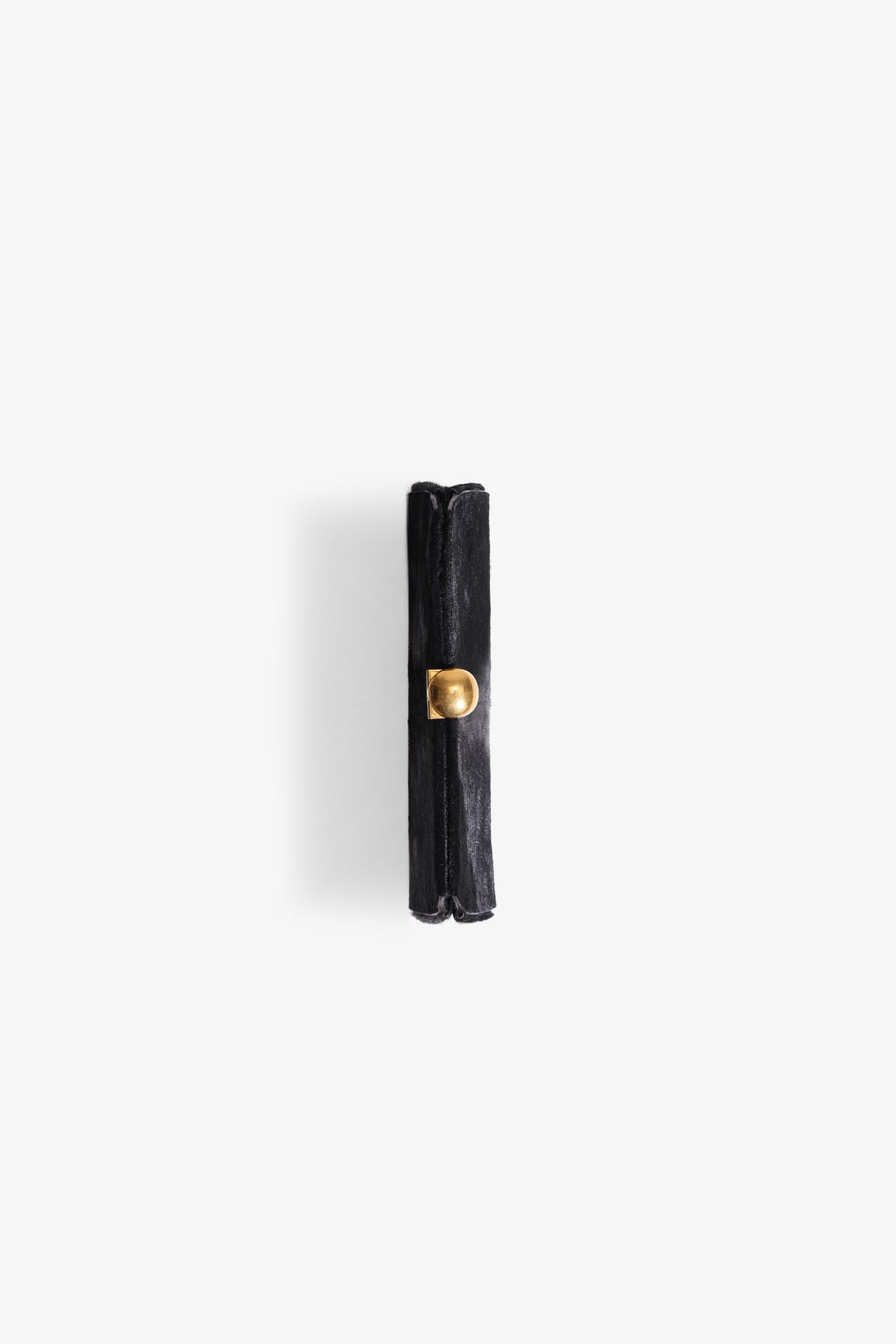 Nour Hammour Lou Jewelry Ponyhair Clutch - Obsidian Black - Top