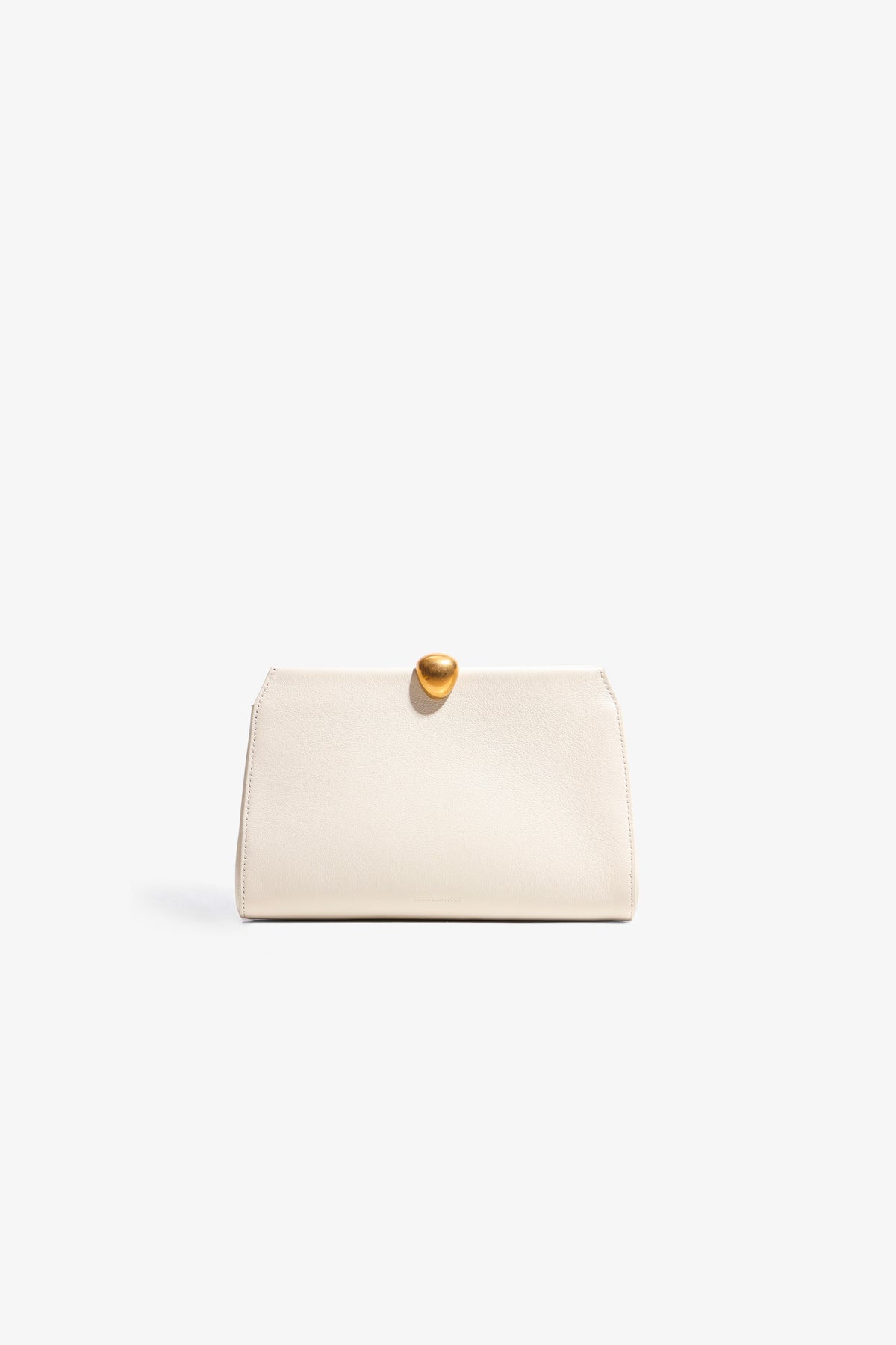 Nour Hammour Lou Jewelry Calfskin Clutch Chantilly - Front