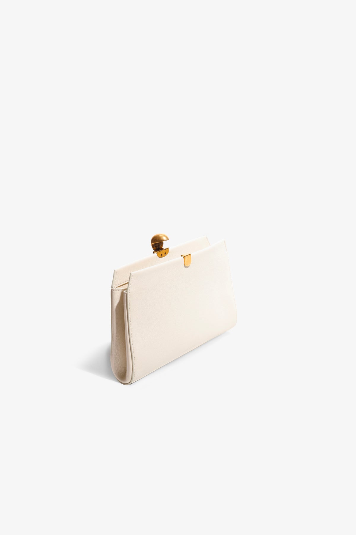 Nour Hammour Lou Jewelry Calfskin Clutch Chantilly - Open