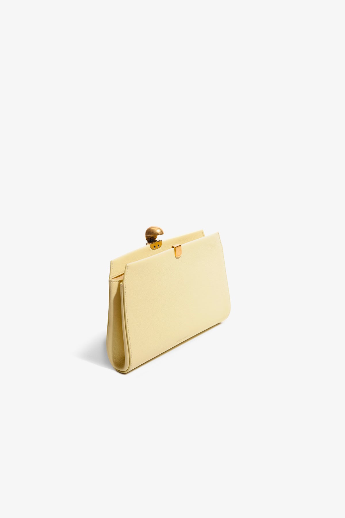 Nour Hammour Lou Jewelry Calfskin Clutch Buttercream -  Open