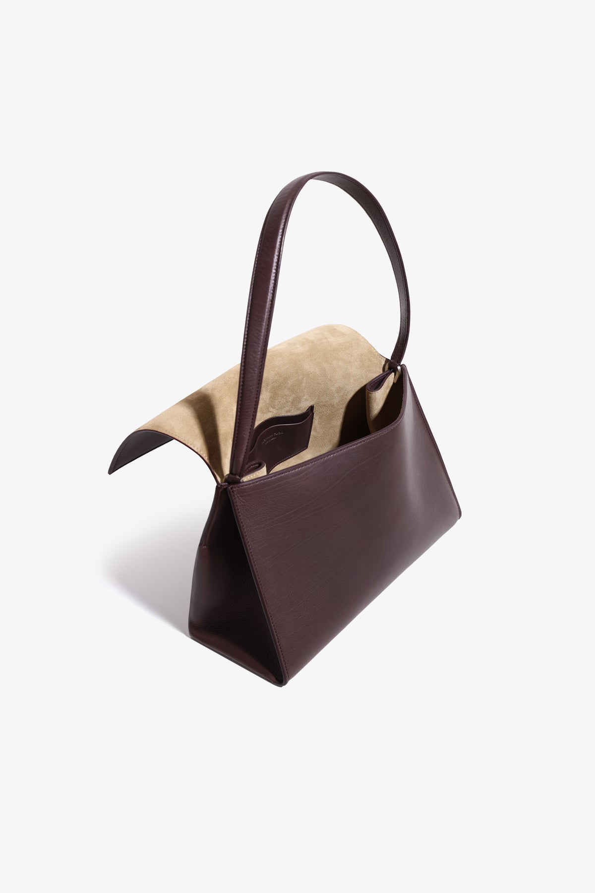 Nour Hammour Amal Small Everyday Bag Aubergine - Open