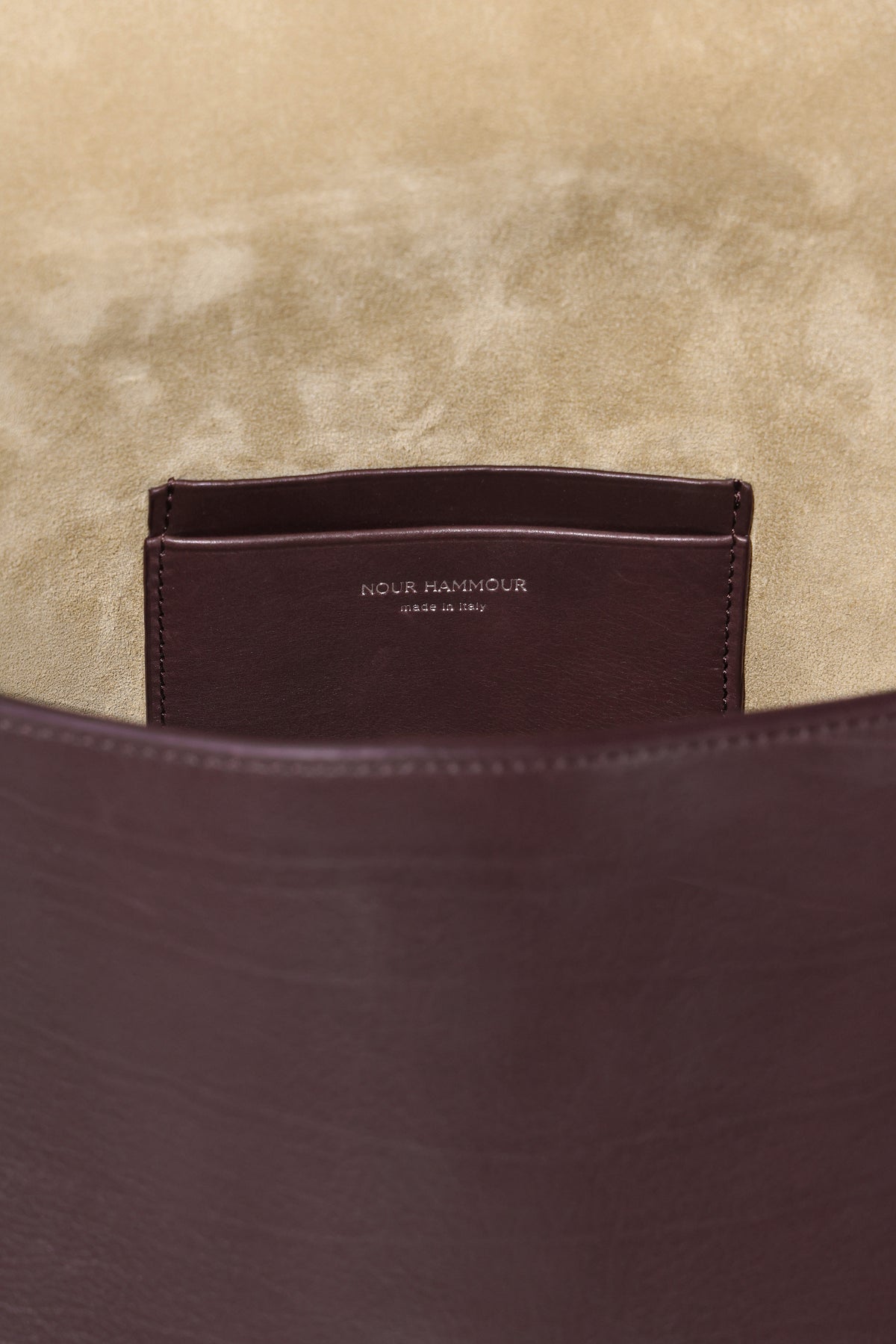 Nour Hammour Amal Small Everyday Bag Aubergine - Details 