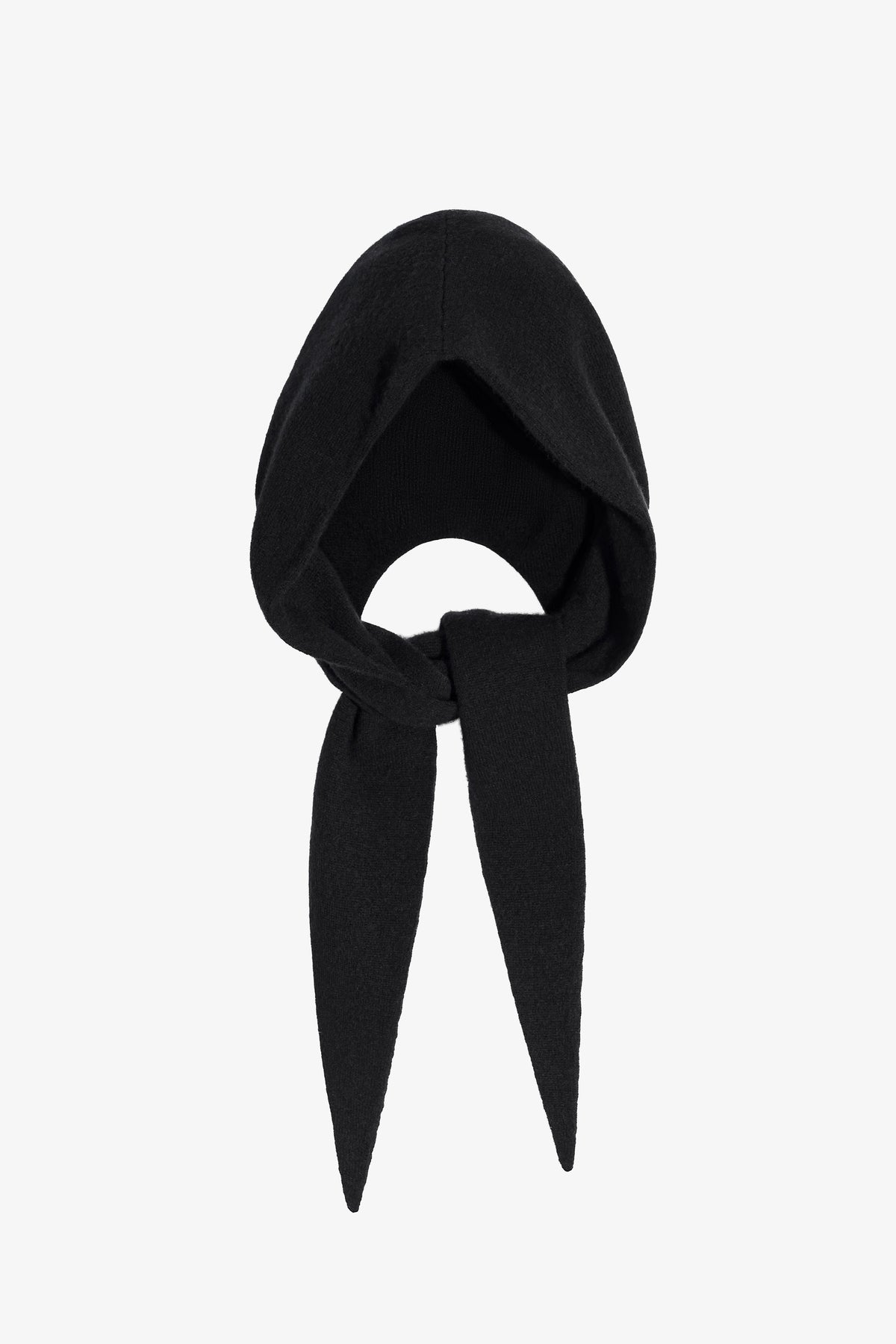 Nour Hammour Niale Cashmere Foulard Black - Silhouette