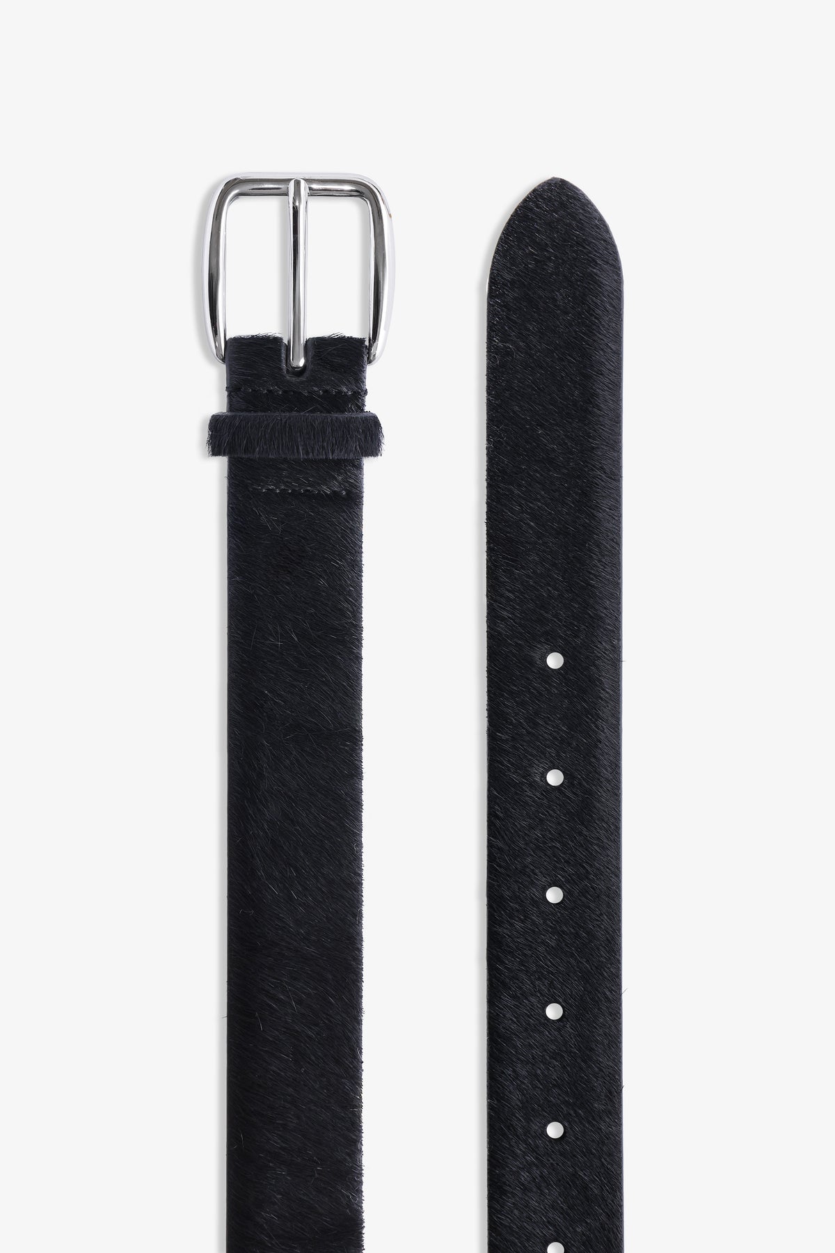 Nour Hammour Everyday Ponyhair Belt Black Silver - Detail