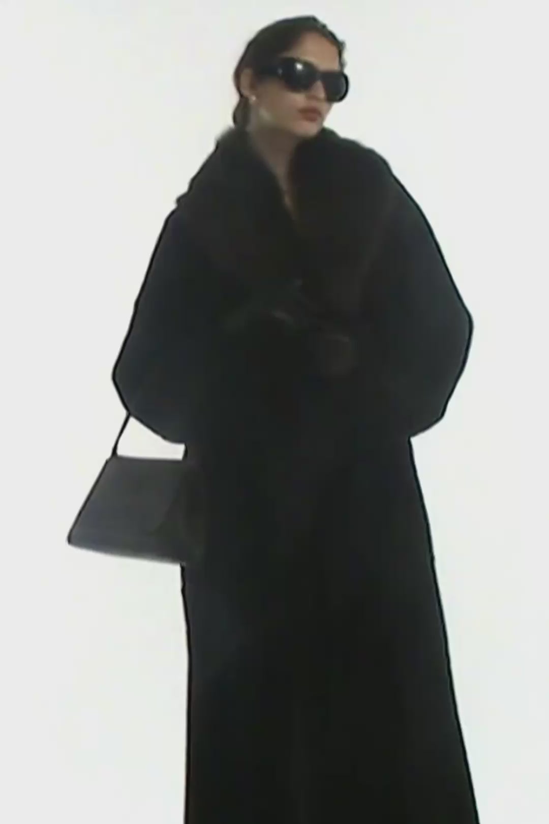 Model is Wearing Nour Hammour Amal Everyday Bag Brown - Video